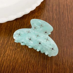 SHOP 1586 Đá rhinestone Kẹp tóc trong suốt bằng acetate Kẹp tóc Bướm Kẹp tóc đá rhinestone Dễ thương Hình học Kẹp cá mập axit axetic Cô gái