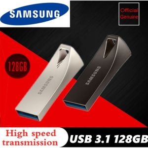 ♥【Readystock】 + FREE+ COD ♥ SAMSUNG USB Flash Drive Disk BAR PLUS 128GB USB pen drive pendrive memory USB flash diskPens
