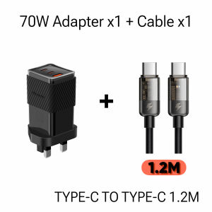 MCDODO [CH-149] 1 YEAR WARRANTY | 70w GaN5 MINI FAST CHARGER | DICHROMATIC STRUCTURE DESIGN | SET COMBO with CABLE