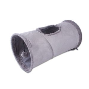 SIRENXI Tập thể dục Ẩn Đào Tạo Vải da lộn Đường Hầm Lỗ Nhà Ở vật nuôi Con chó con Mèo con Thỏ Cũi Mèo Đồ Chơi Mèo Đường Hầm Pet Nguồn Cung Cấp Đường Hầm Ống