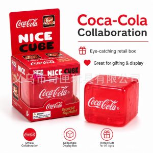 Needoh Coca-Cola Cube Squishy Toy New maltose material stress-relief slow-rebound toy now available