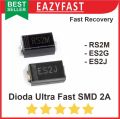 Dioda Fast SMD 2A RS2M FR207 2 A Ultra High Speed Recovery Diode D. 
