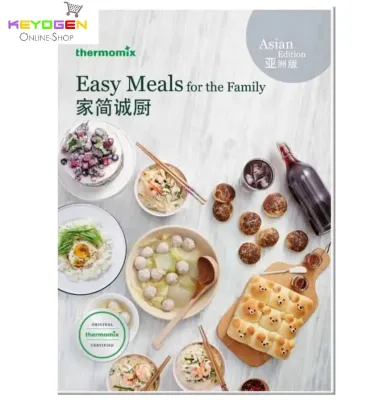 (FMCO DELIVERY) Easy Meals for the Family Cookbook (Bilingual) Bilingual Thermomix Recipe Cook Book TM5 | TM6 Recipe COOK BOOK FREE 1pc Apron