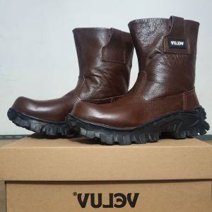 VELUV Sepatu Safety Proyek Pria Ujung Besi Kings / Sepatu Septy Pria Buat Kerja Proyek / Sepatu Saftey Pria Model Terbaru