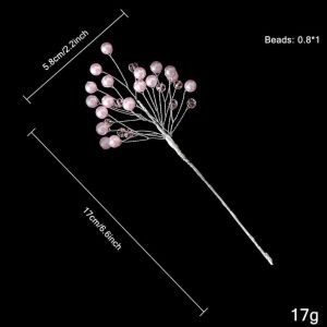 SUPERSTITION EFFLUENCE78SU6 Transparent Bead Crystal Tree Branches Glitter Finish Pentagram Shape Christmas Tree Ornament Creative Lifelike Style Pentagram Tree Branches Christmas Tree Decor