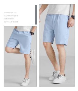 Summer New Short Pants Mens Loose Thin Outerwear 5-point Mid-length Pants Korean Version Trend Versatile Five-point Pants 5XL