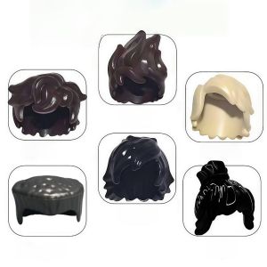Building block minifigure hair accessories ninja character hair small particle building block universal accessories wholesale