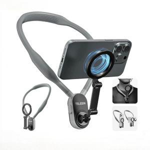 TELESIN Silicone Magnetic Neck Mount Quick Release Hold for IPhone 15 14 13 12 11 10 SAMSUNG HUAWEI XIAOMI Phone Accessories