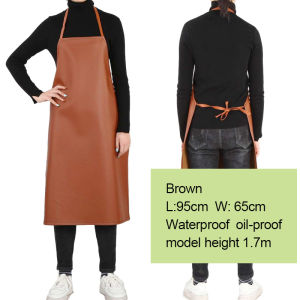 Thickened PU apron is waterproof for home cleaning anti-fouling anti-oil and durable