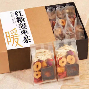 Brown Sugar Ginger Jujube Tea for Menstrual Care Small Packets of Red Dates and Goji Berries Essential for Cooling Down Warming Ginger Jujube Tea with Genuine Ingredients