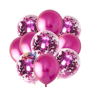 888party 10 Pcs 12 Inch Confetti Sequins Balloon for Birthday Party Decoration Birthday Balloons Party need Wedding decoration