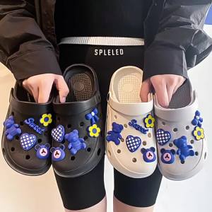 [Free Shipping] 26 Summer New Eva Thick-Soled Clogs For Women Beach Sandals Non-Slip Height-Increasing Slippers For Women Summer Eva Outdoor Shoes