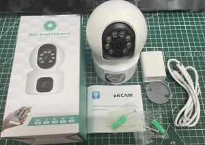 🇹🇭Ekcam 🔥2023ใหม่สุด H14 เลนส์คู่ ความละเอียด 4MP(1296P) APP V380 Pro กล้องวงจรปิดไร้สายภาพสี มีAI+ คนตรวจจับสัญญาณเตือนindoor กล้องวงจรปิดไร้สาย wifi 2.4G กล้องวงจรปิด กล้อง 380pro