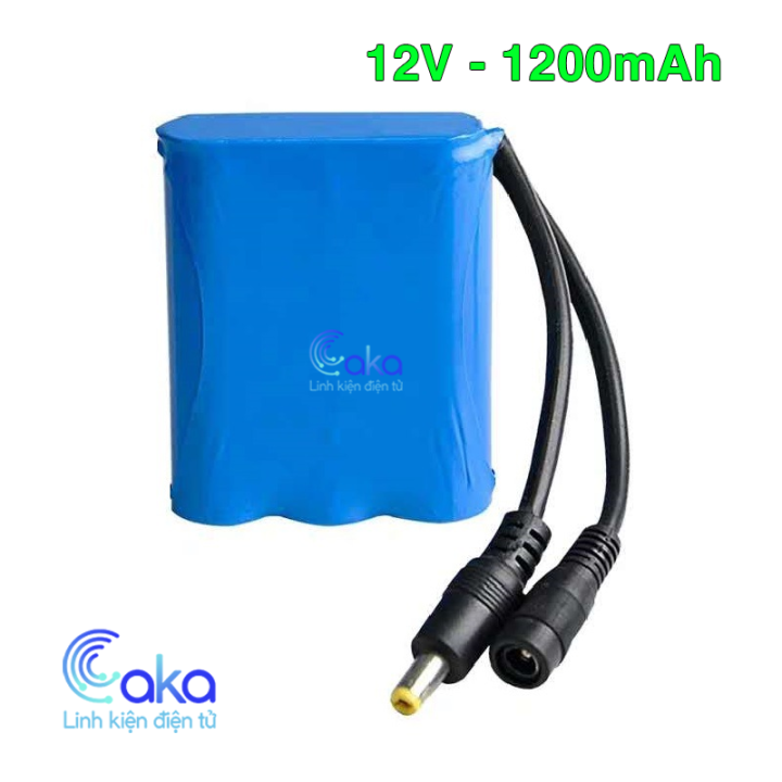 Khối pin 12V có thể sạc lại sử dụng cấp nguồn cho wifi - máy bơm nước ...