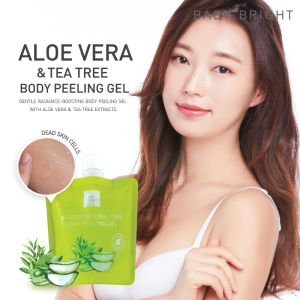✅【ถุงเขียว】เจลขัดขี้ไคล【ว่านหางจระเข้】BABY BRIGHT ALOE VERA & TEA TREE BODY PEELING GEL  200g.
