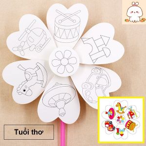 Chong chóng tô màu sáng tạo - Đồ chơi DIY siêu cute cho bé