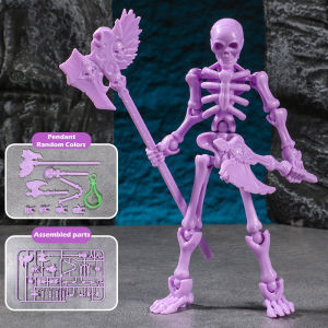 Skeleton Man 3D Printed Dummy Lucky 13 Action Figure DIY Gift Decompression Artifact Dummy Assembly Model