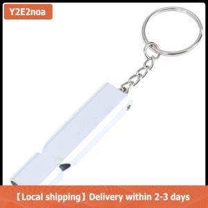 【Local shipping】 Hợp kim nhôm khẩn cấp Survival còi cắm trại ngoài trời Đi Bộ Đường Dài công cụ W Keychain