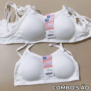 Áo Lá Học Sinh Cấp 2 Có Đệm Mút Mỏng Áo Lót Không Gọng 3 Móc Cài Sau Size 38-53Kg AL1106 (BRA HỌC SINH CÀI MÓC)