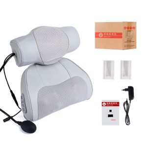 Upgraded 2IN1 Neck Massager Pillow Cervical Spine Traction Back Shiatsu Massagers Electric Body Car And Home Massage Pillows