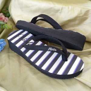 SANDAL WEDGES WANITA JEPIT HAK 3CM VIOLA ZEBRA TERBARU TERLARIS MURAH BERKWALITAS SANDAL WANITA JEPIT FLIP FLOP OUTSOL KARET ANTI SLIP SANDAL WANITA KEKINIAN 2023 SANDAL REMAJA KOREAN STYLE