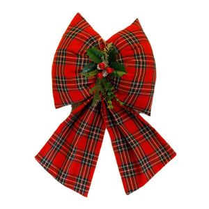 DUOJI Kích thước lớn Nơ giáng sinh màu đỏ Đồ trang trí trên cây Thanh lịch Trang trí nơ ruy băng Terylene Tự làm Nơ vòng hoa giáng sinh Trang trí nhà trong nhà lễ hội