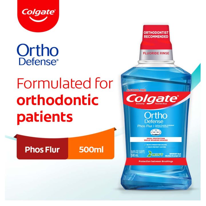 Colgate Braces Ortho Defense Mouthwash 500ml | Lazada Singapore