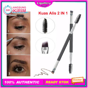 [1 Pcs]  Kuas Sikat Alis 2in1 Kuas + Spoolie Eyebrow Brush Eyelash Alis Spoolie Peralatan Make Up