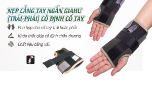 Nẹp cẳng tay ngắn Giahu hoặc Tysport - Hỗ trợ cố định sau chấn thương vùng cổ tay cẳng tay bàn tay