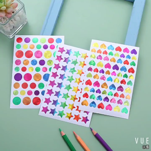 Sparkling Star Heart Sticker 960/1080/1380Pcs Glittering Star Heart Sticker for Scrapbooking Journal Notebook Packaging