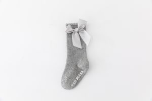 KS13 Kaos Kaki Pita Panjang Bayi Perempuan Baby Ribbon Socks Nyaman Kaos Kaki Panjang Anak