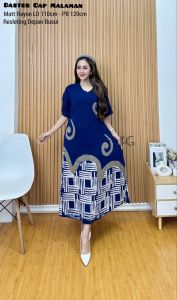 PROMO - DASTER Twill rayon super premium Terbaru || Daster standar Busui tebal pekalongan || Daster wanita jumbo kekinian lengan pendek || Gamis midi dress best seller cod.