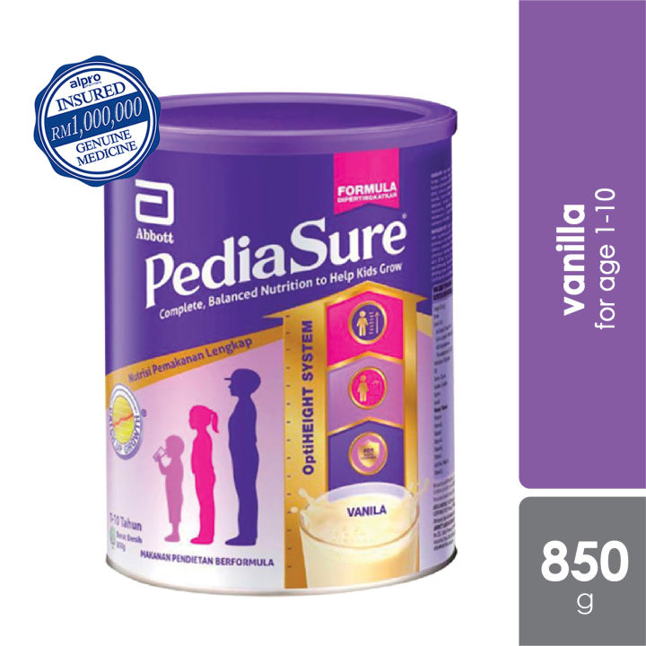 PediaSure Vanilla 850g Nutrition for Age 110) child
