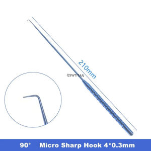 21cm Micro Nerve Hook Vessel Hook Titanium Micro Spatula Dissectors Micro Curette Nerve Teardrop Disserctor