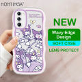 Ốp lưng Hontinga cho Samsung Galaxy S25 S24 S21 Ultra S25 + S24 + S21 + S21 Plus FE 5g S22 Ultra S22 + S22 Plus 5g Ốp lưng cao su lượn sóng Ốp lưng trong suốt trong suốt My Melody Anime silicon mềm kuromi ốp vỏ điện thoại vỏ mềm cho bé gái. 