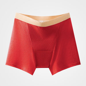 Plus Size Cotton Panties Woman Menstrual Underwear High Waist Breathable Elastic Period Boyshort Leak Proof Underpants Lingerie