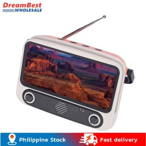💥Dream Best🔥 Creative Retro Bluetooth Speaker Portable Tv Mobile Phone Bracket Tv300 Radio Card Audio