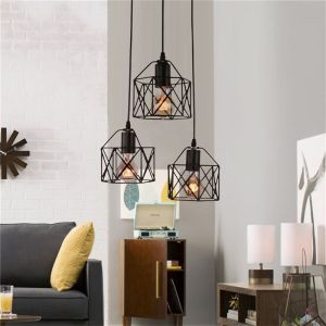 YHLAMP Retro Chandelier Light Home Personalized Living Room Dining Table Kitchen Pendant Light Ceiling Lamp Chandeliers Bar Lights Chandelier Ceiling Light Sala
