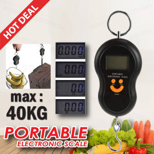 Smiley Portable Electronic Kitchen Scale Travel Luggage Weighing Scales Digital / Penimbang Barang Gantung