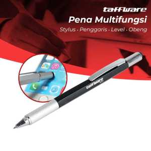 Pulpen Pena Multifungsi Plastik Stylus Penggaris Waterpass Obeng Pulpen Multifungsi Plastik Stylus + Penggaris + Waterpass + Level + Obeng Pulpen Alat Tulis Multifungsi