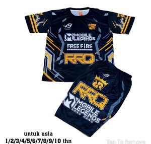 Setelan Baju Gaming Free fire Mobile Legends Karakter EVOS ROAR ONIC ALTER EGO MOBILE LEGENDS HERRO RRQ Anak Laki Laki Setelan Angel FF Anak Laki Laki FF Baju Gaming Free Fire Anak Laki Laki Umur Usia 1 2 3 4 5 6 7 8 9 0 Tahun-TOKOUMMIBUSANA1737122023