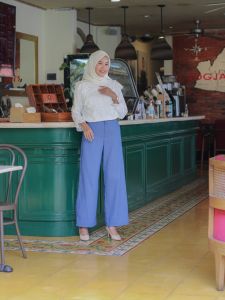 Dostifashion Lea Pants | Celana Kerja Pinggang Pengait | Celana Wanita Formal Kekinian