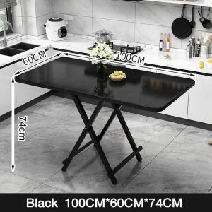 DODO Wooden Foldable Dining Table | No Assembly | Portable Folding Table for Kitchen Living Room Space-Saving Coffee Desk