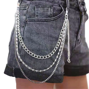 Quần chuỗi nhiều lớp dây móc ví quyến rũ jeans chuỗi Túi Dây chuyền kiểu Punk hip hop phong cách Rock chains đối với nữ phụ nữ