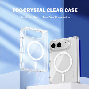 Magnetic Case For iPhone Duo Fold Raised Edge Anti-Fingerprint Wireless Charging CA1001