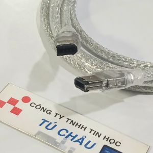Cáp 1394 2 đầu Firewire 600 (6 PIN) dài 1.8m / Cáp 2 đầu Firewire 6 Pin chất lượng