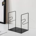 Book Stand Book End Besi Aesthetic Hitam Book Holder Pembatas Buku. 