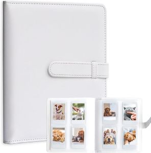 128 PocketsPhoto Album for Fujifilm InstaxCamera Polaroid Snap Z2300 SocialMatic Instant Cameras & Zip Instant Printer (Black)