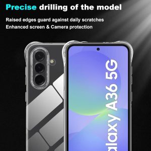 Case for Samsung A36 5G Softcase AIRBAG CRACK CLEAR CAMERA PROTECTION Casing Hp Samsung A36 5G