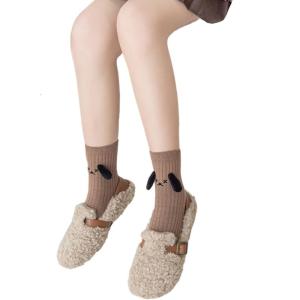 Baby Knee High Socks Toddler Cotton MidCalf Socks Kids Girl Winter Knit Stretchy Socks for Little Girls Cartoon Socks